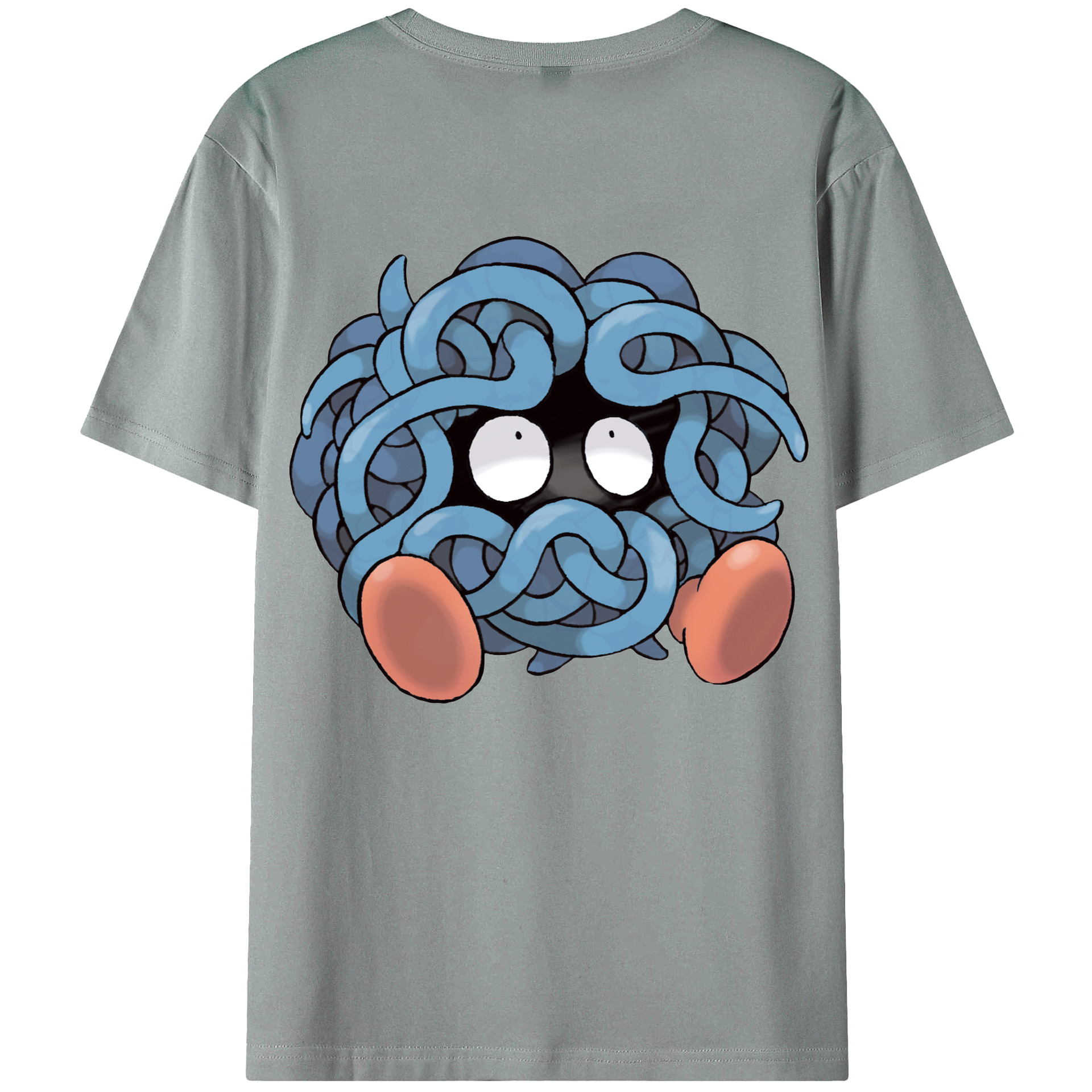 （画像用） ポケットモンスター Pokémon 綿100％ メンズ半袖Tシャツ（バックプリント） 通気性